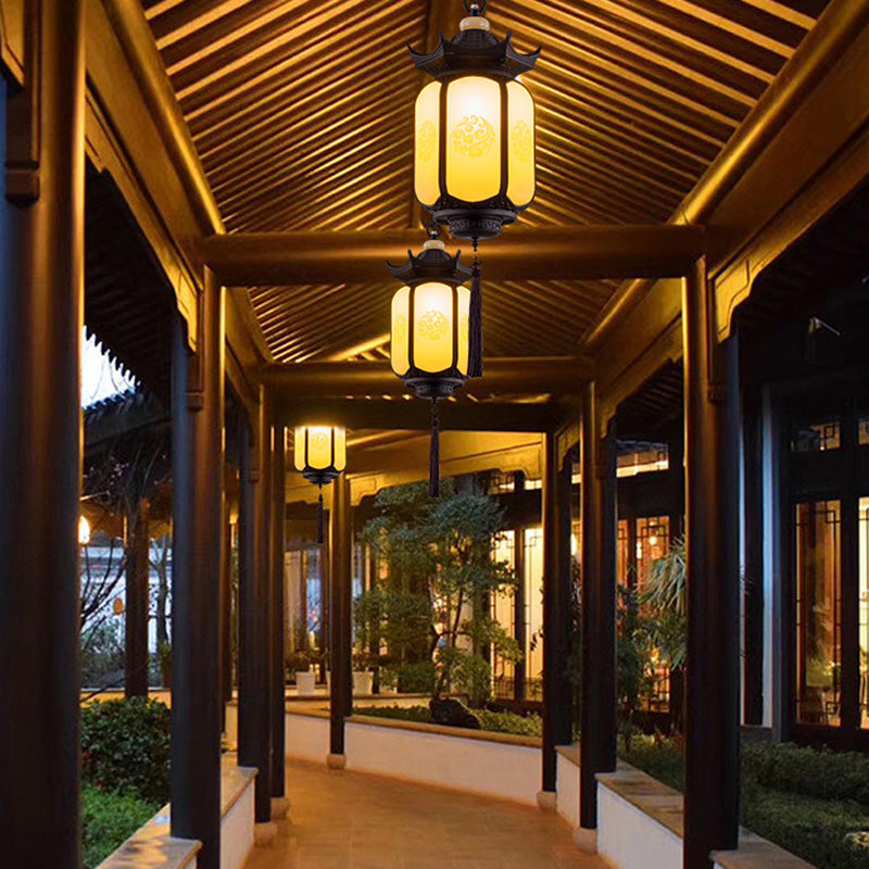 Premium Waterproof Hexagonal Chinese Lantern Pendant Light