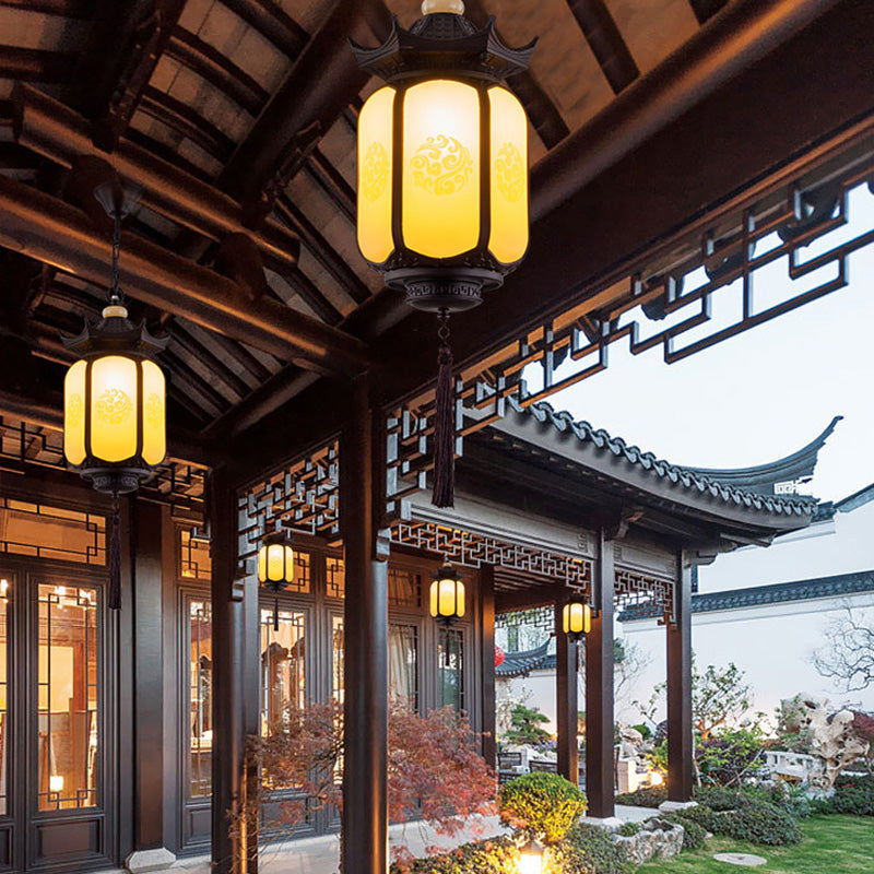 Premium Waterproof Hexagonal Chinese Lantern Pendant Light