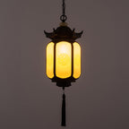 Premium Waterproof Hexagonal Chinese Lantern Pendant Light