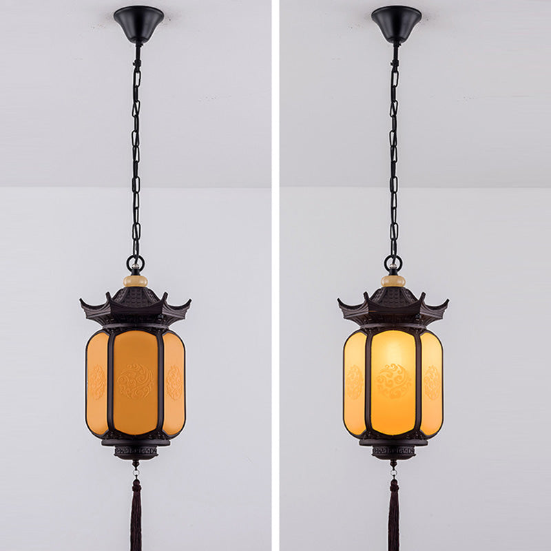 Premium Waterproof Hexagonal Chinese Lantern Pendant Light