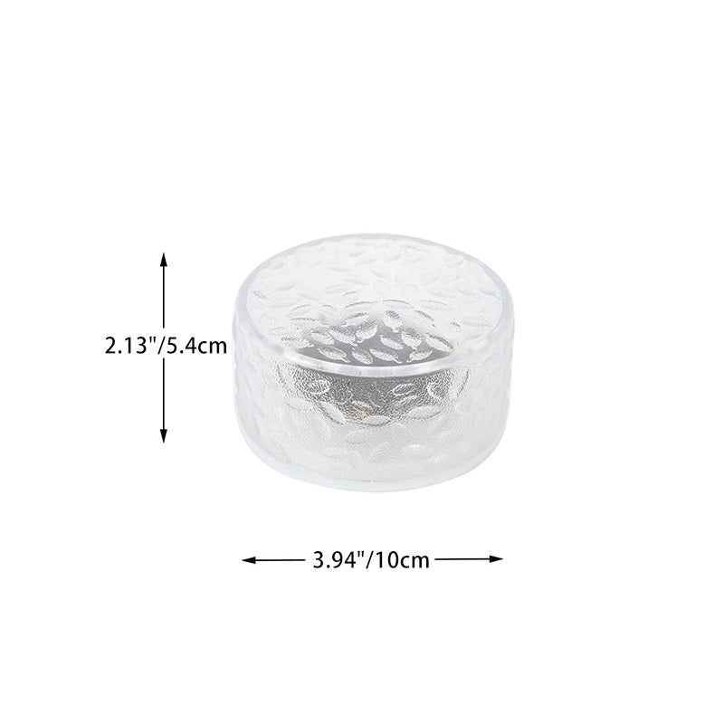 Premium Solar LED Round Ice Brick Acrylic Outdoor Light