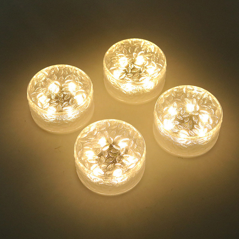 Premium Solar LED Round Ice Brick Acrylic Outdoor Light