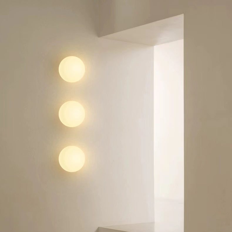 Minimalist Orb Glass 1-Light Wall Sconce