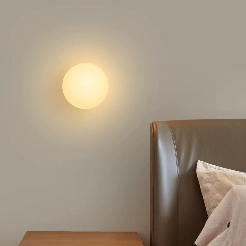 Minimalist Orb Glass 1-Light Wall Sconce