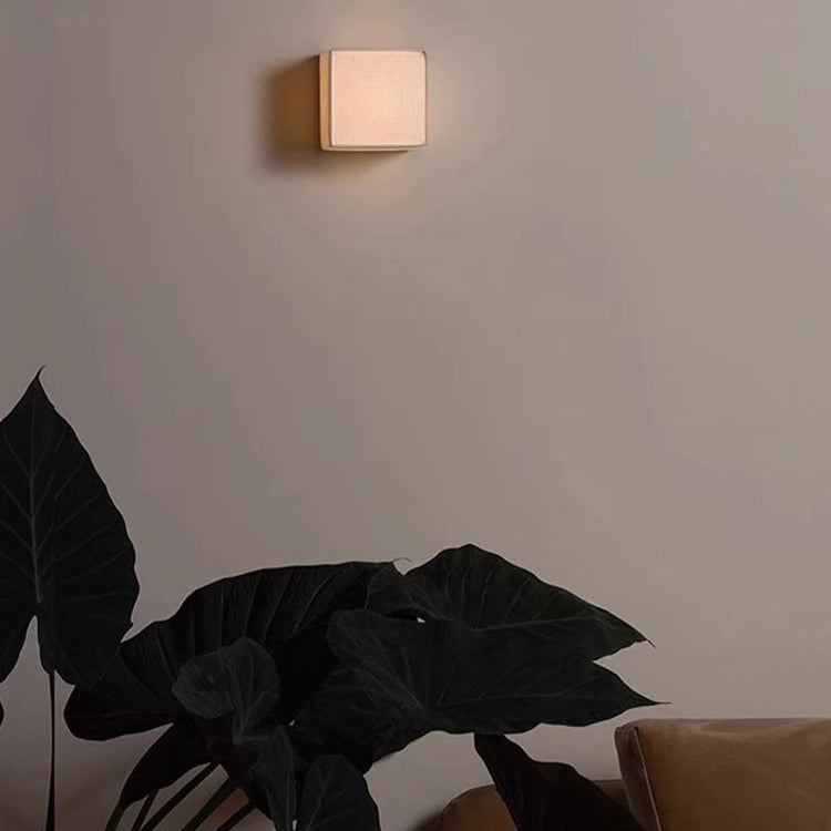 Japanese Fabric Wall Sconce