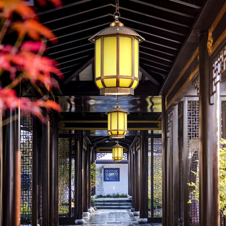 Premium Traditional Chinese Round Lantern Pendant Light