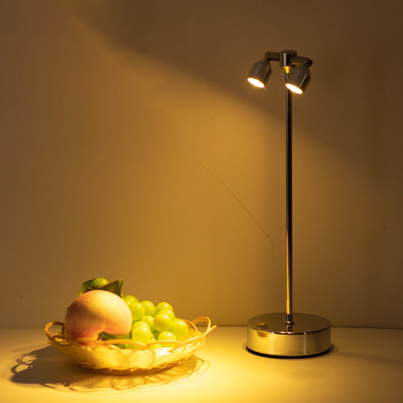 Premium Minimalist Cylindrical Iron LED Table Lamp for Dining Room