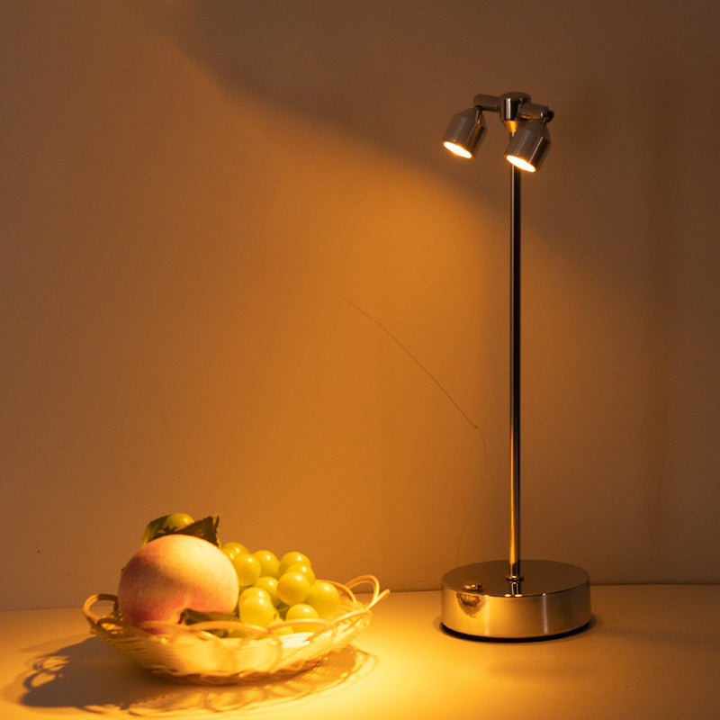 Premium Minimalist Cylindrical Iron LED Table Lamp for Dining Room