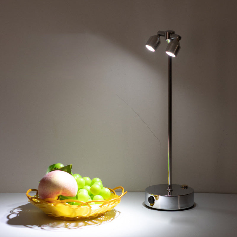 Premium Minimalist Cylindrical Iron LED Table Lamp for Dining Room