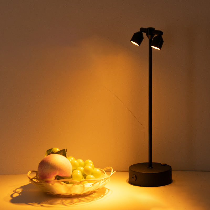 Premium Minimalist Cylindrical Iron LED Table Lamp for Dining Room