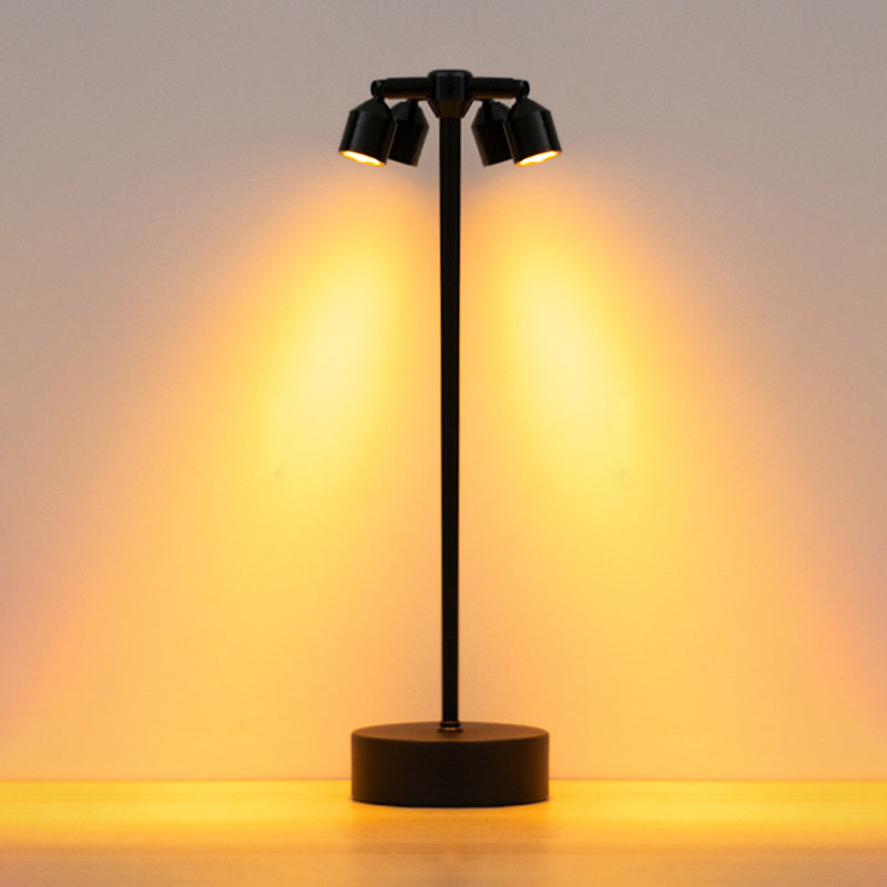 Premium Minimalist Cylindrical Iron LED Table Lamp for Dining Room