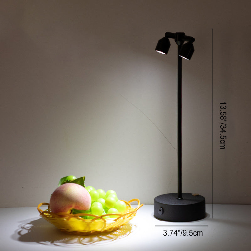 Premium Minimalist Cylindrical Iron LED Table Lamp for Dining Room