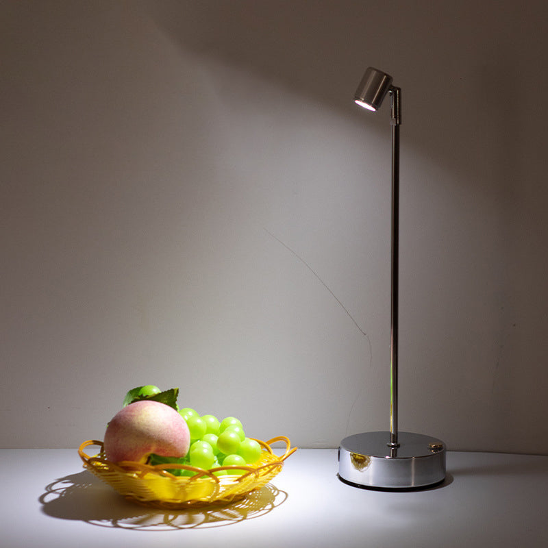 Premium Minimalist Cylindrical Iron LED Table Lamp for Dining Room