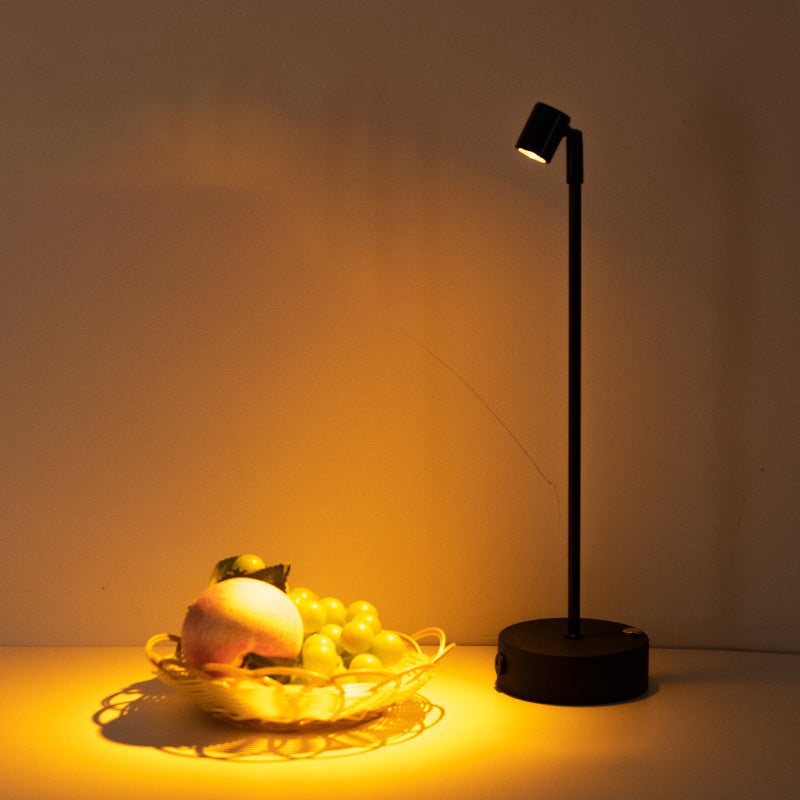 Premium Minimalist Cylindrical Iron LED Table Lamp for Dining Room