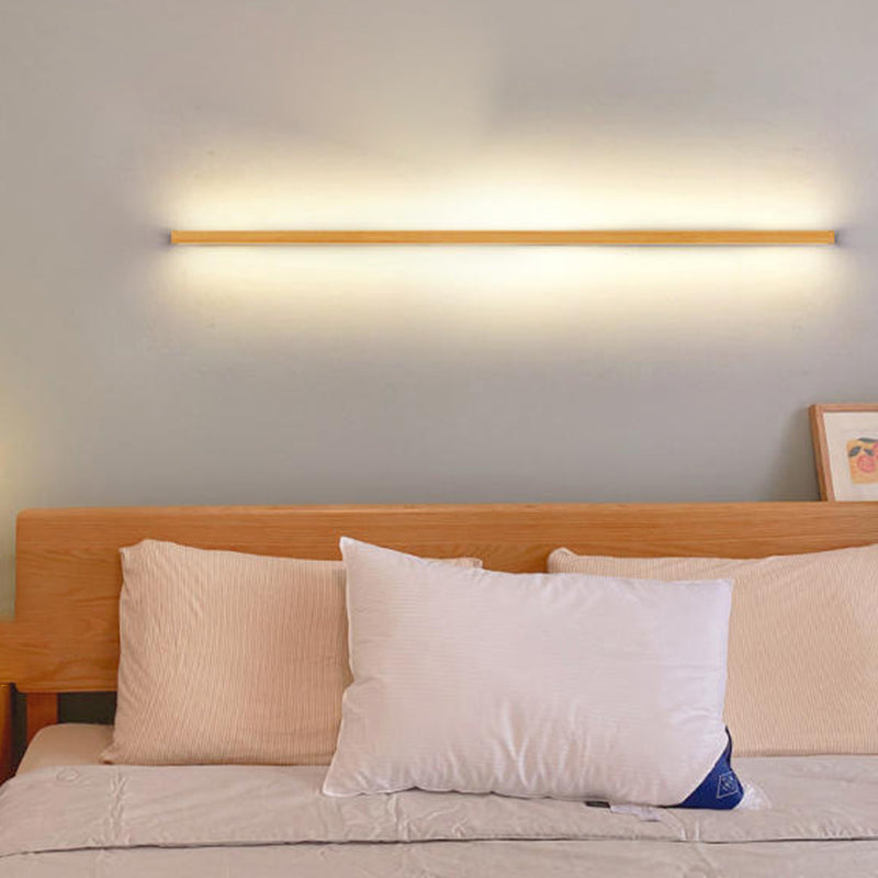 Japanese Solid Wood LED Wall Sconce