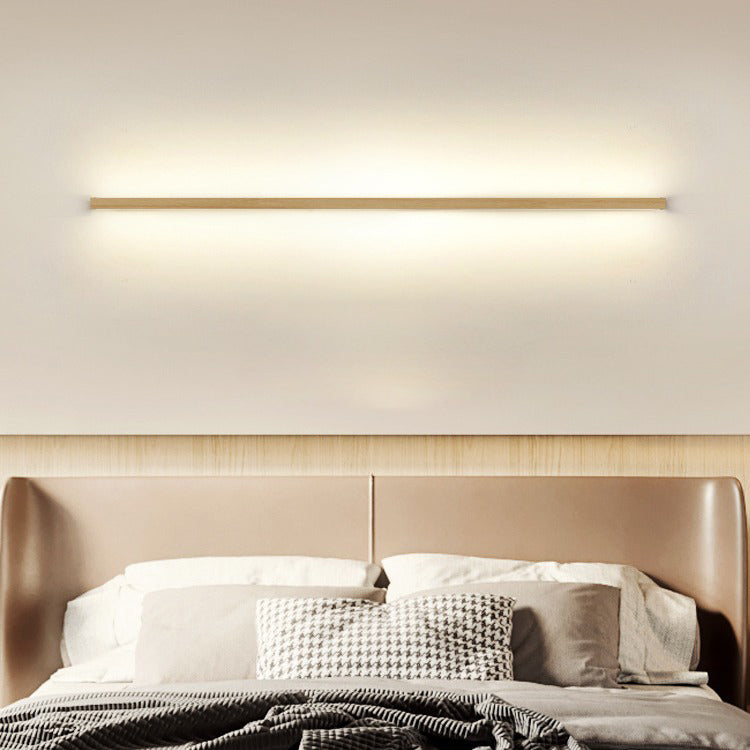 Japanese Solid Wood LED Wall Sconce