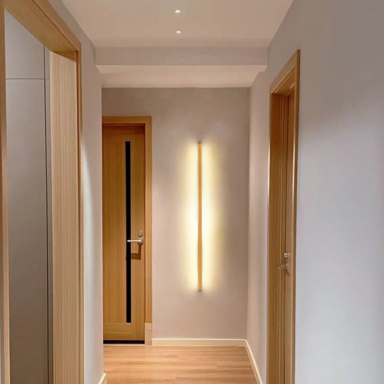 Japanese Solid Wood LED Wall Sconce