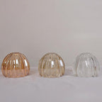 Nordic Round Glass Pendant Light with Brass Accent - 1-Light for Living Room