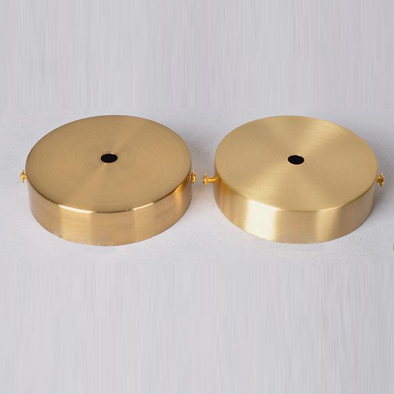 Nordic Round Glass Pendant Light with Brass Accent - 1-Light for Living Room