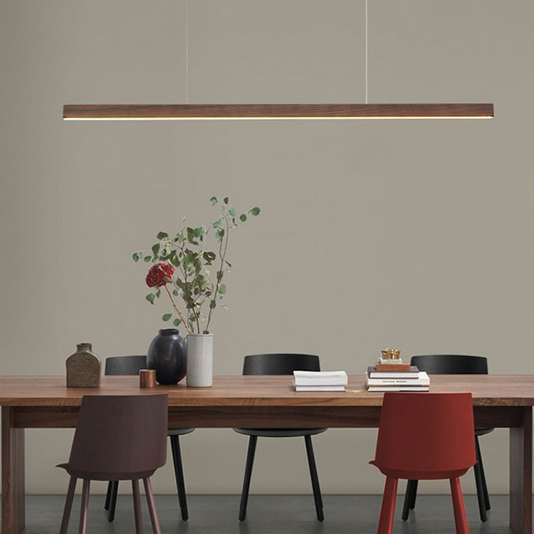 Premium Japanese Rectangular LED Island Chandelier for Dining Room