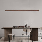 Premium Japanese Rectangular LED Island Chandelier for Dining Room
