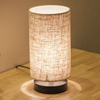 Premium Japanese Cylinder Iron Table Lamp - 1-Light Design for Living Room