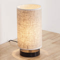 Premium Japanese Cylinder Iron Table Lamp - 1-Light Design for Living Room