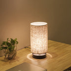 Premium Japanese Cylinder Iron Table Lamp - 1-Light Design for Living Room