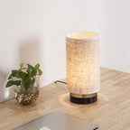 Premium Japanese Cylinder Iron Table Lamp - 1-Light Design for Living Room