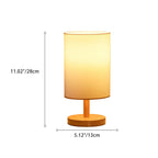 Premium Japanese Cylinder Wood Table Lamp - 1-Light Design for Living Room
