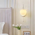 Retro Floral Iron & Glass Sconce