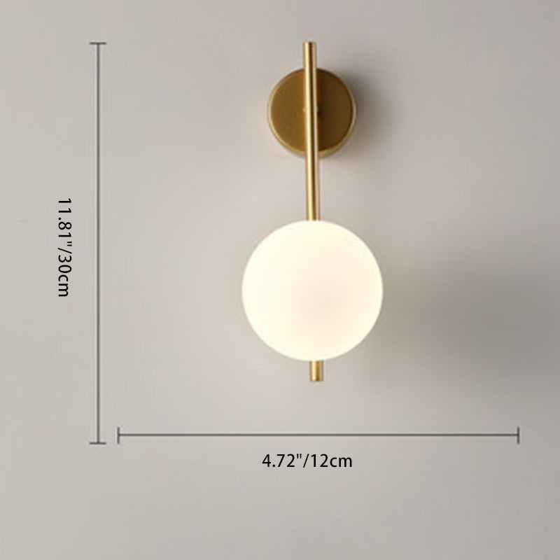 Nordic Globe Iron & Glass 1-Light Sconce