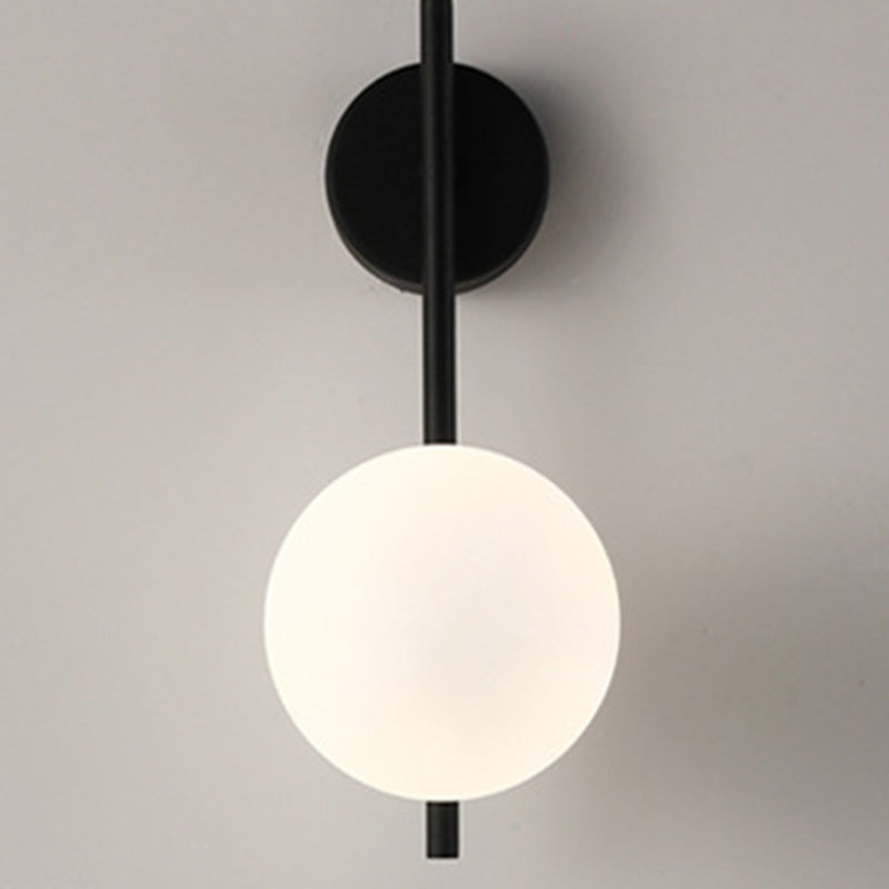Nordic Globe Iron & Glass 1-Light Sconce