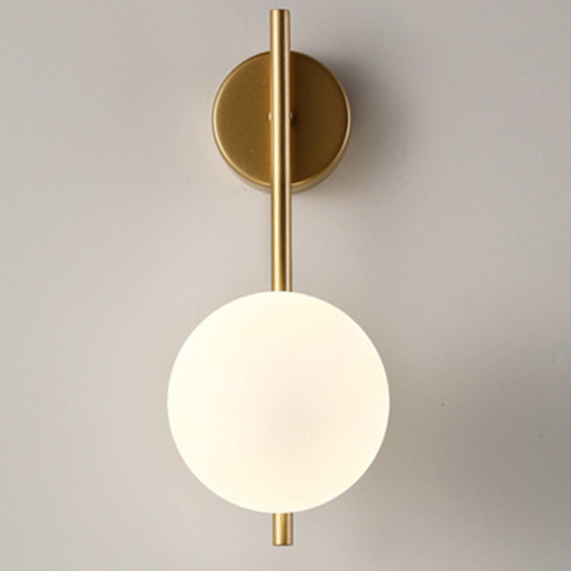 Nordic Globe Iron & Glass 1-Light Sconce