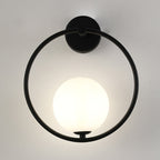 Nordic Globe Iron & Glass 1-Light Sconce