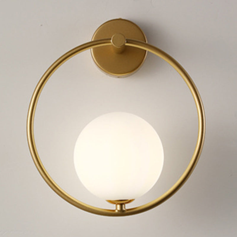 Nordic Globe Iron & Glass 1-Light Sconce