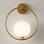 Nordic Globe Iron & Glass 1-Light Sconce