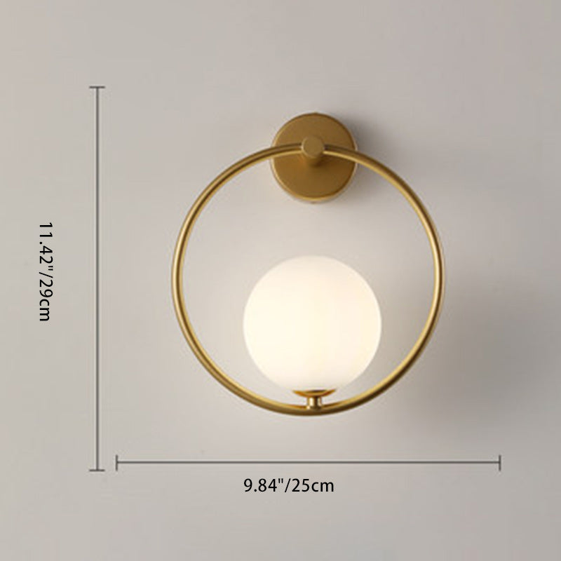 Nordic Globe Iron & Glass 1-Light Sconce