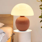 Nordic Round Ceramic Table Lamp - 1-Light Design for Living Room