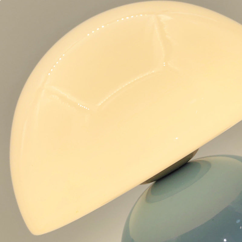 Nordic Round Ceramic Table Lamp - 1-Light Design for Living Room