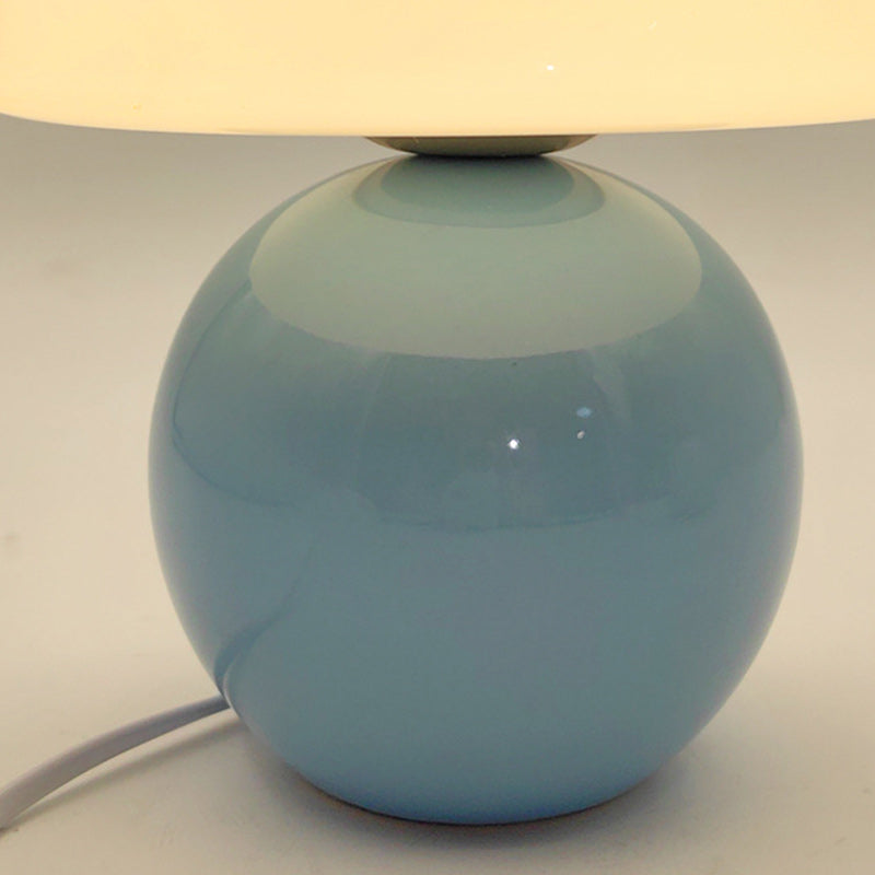 Nordic Round Ceramic Table Lamp - 1-Light Design for Living Room