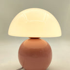Nordic Round Ceramic Table Lamp - 1-Light Design for Living Room