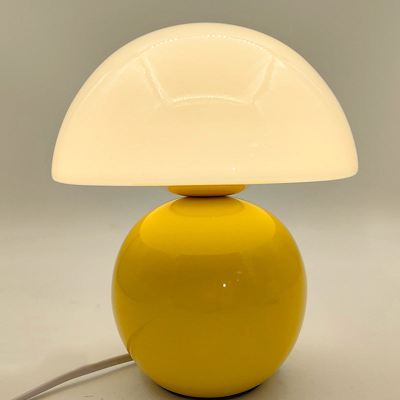 Nordic Round Ceramic Table Lamp - 1-Light Design for Living Room