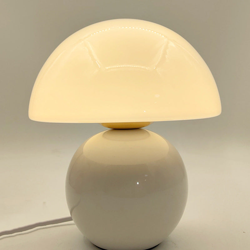 Nordic Round Ceramic Table Lamp - 1-Light Design for Living Room