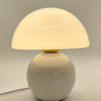 Nordic Round Ceramic Table Lamp - 1-Light Design for Living Room