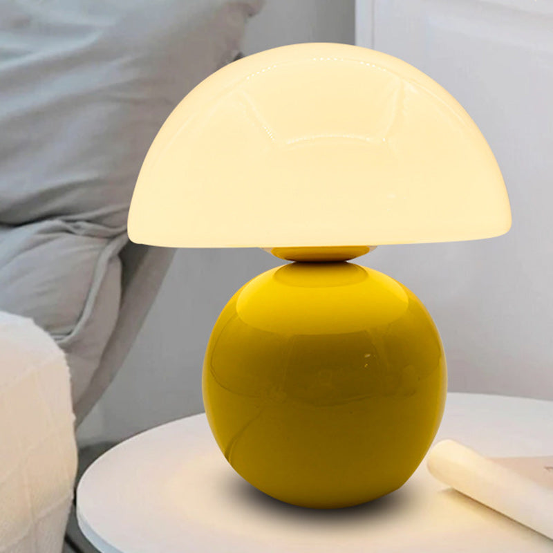 Nordic Round Ceramic Table Lamp - 1-Light Design for Living Room