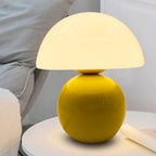 Nordic Round Ceramic Table Lamp - 1-Light Design for Living Room