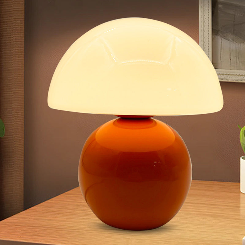 Nordic Round Ceramic Table Lamp - 1-Light Design for Living Room