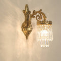 French Copper Crystal Wall Sconce