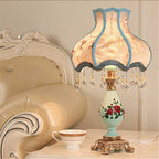Elegant European Resin Table Lamp - 1-Light Design for Bedroom